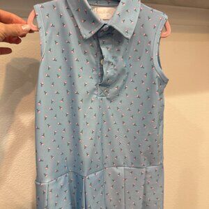 Cecil & Lou Blue Collared Pleated Dress Size 3T | EUC